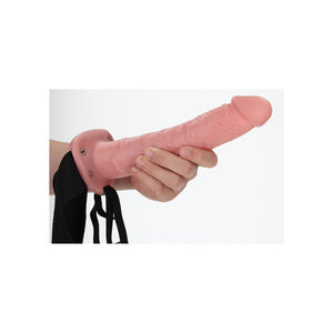 RealRock 10 Inch Hollow Strap-On - Flesh