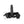RealRock 8 Inch Vibrating Hollow Strap-On - Black