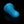 RealRock 6 Inch Slim Glow in the Dark Neon Dildo- Blue