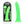 RealRock Slim 7 Inch Glow in the Dark Neon Dildo - Green