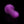 RealRock 7 Inch Slim Glow in the Dark Neon Dildo - Purple