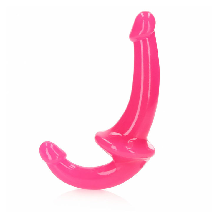 RealRock 6 Inch Strapless Glow in the Dark Strap-On - Pink