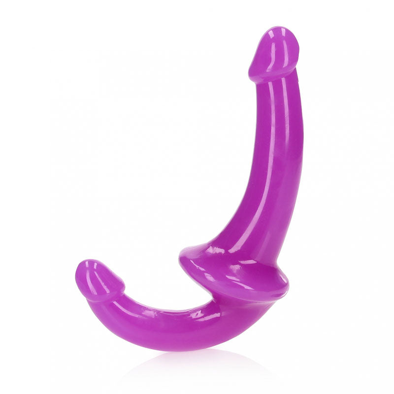 RealRock 6 Inch Strapless Glow in the Dark Strap-On - Purple