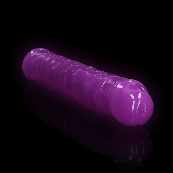 RealRock 12 Inch Glow in the Dark Double Dong - Purple