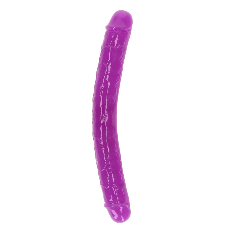 RealRock 12 Inch Glow in the Dark Double Dong - Purple