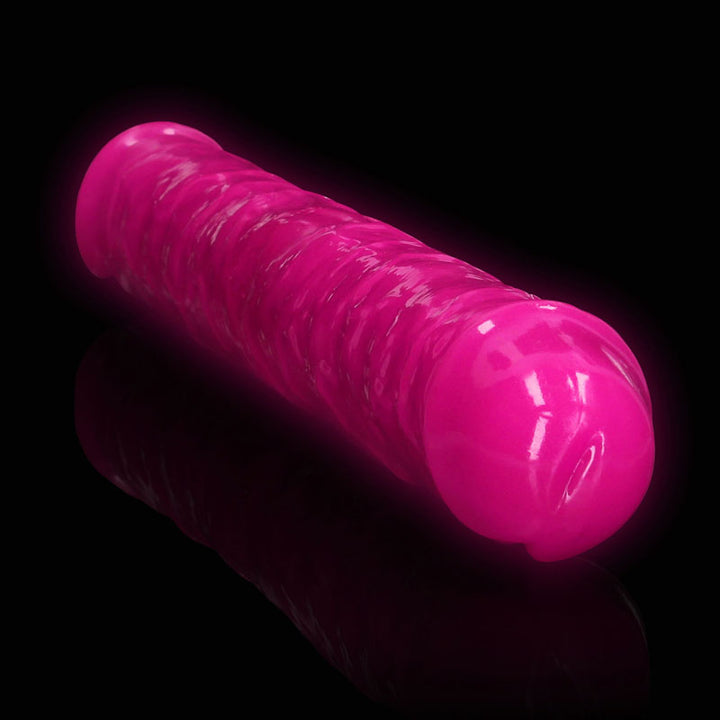 RealRock 15 Inch Glow in the Dark Double Dong - Pink