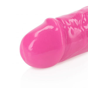 RealRock 15 Inch Glow in the Dark Double Dong - Pink