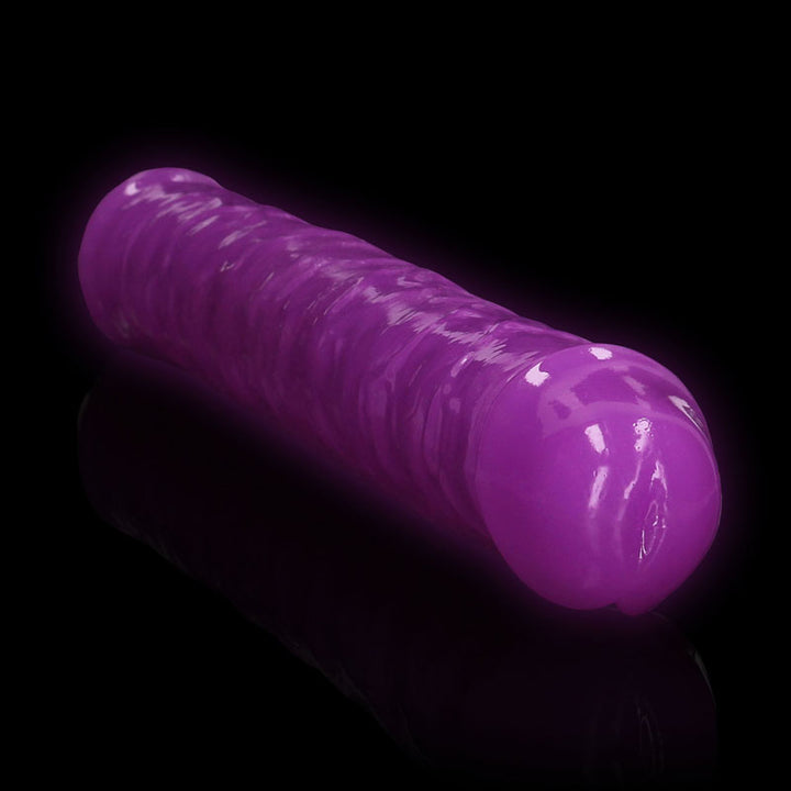 RealRock 15 Inch Glow in the Dark Double Dong - Purple