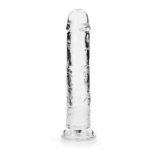 RealRock 10 Inch Straight Dildo - Clear