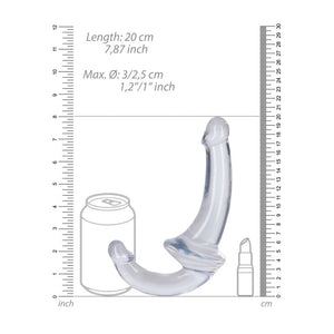 RealRock 5 Inch Strapless Strap-On - Clear