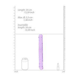 RealRock 14 Inch Double Dong - Purple