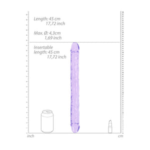 RealRock 18 Inch Double Dong - Purple
