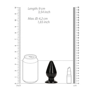 RealRock 3.5 Inch Anal Plug - Black