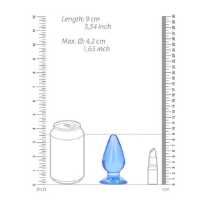 RealRock 3.5 Inch Anal Plug - Blue
