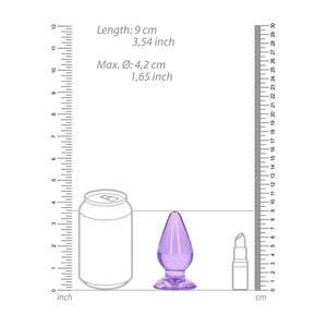 RealRock 3.5 Inch Anal Plug - Purple