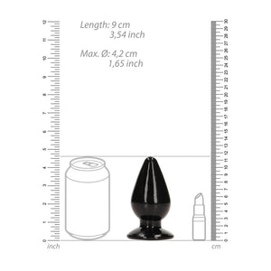 RealRock 4.5 Inch Anal Plug - Black
