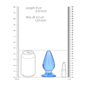 RealRock 4.5 Inch Anal Plug - Blue
