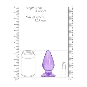 RealRock 4.5 Inch Anal Plug - Purple