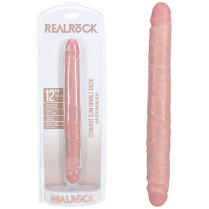RealRock 12 Inch Slim Double Dildo - Flesh