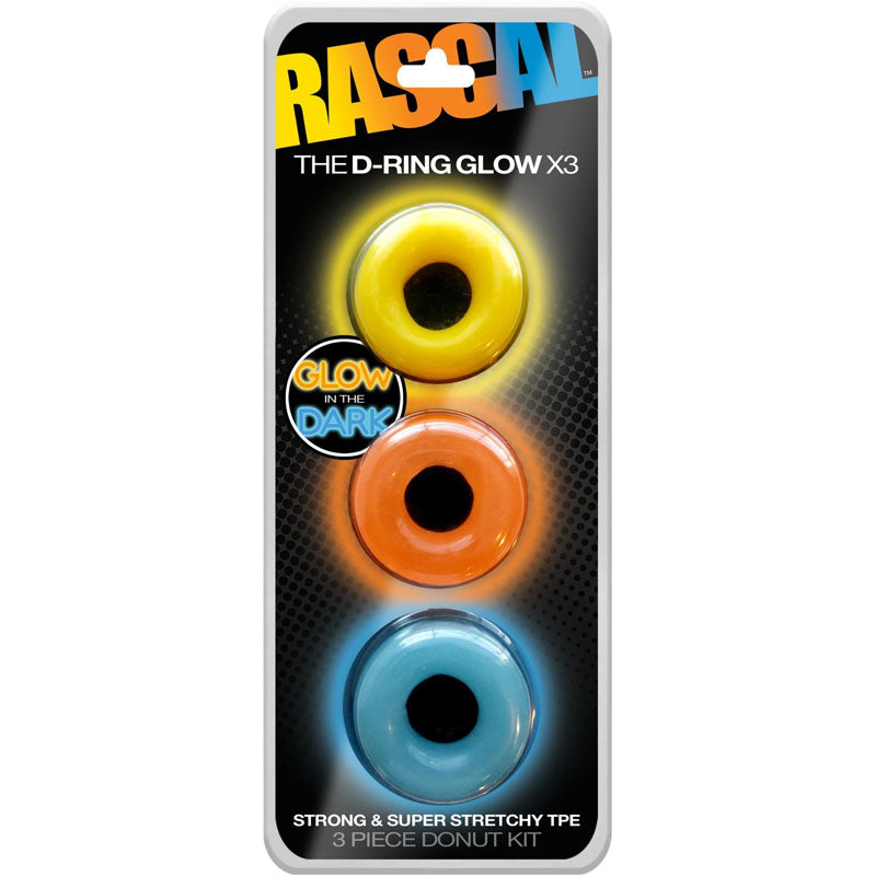 Rascal The D-Ring Glow X3 Cock Rings