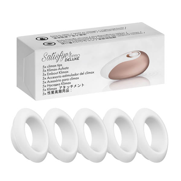 Satisfyer Pro Deluxe Climax Heads - 5 Replacement Silicone Heads