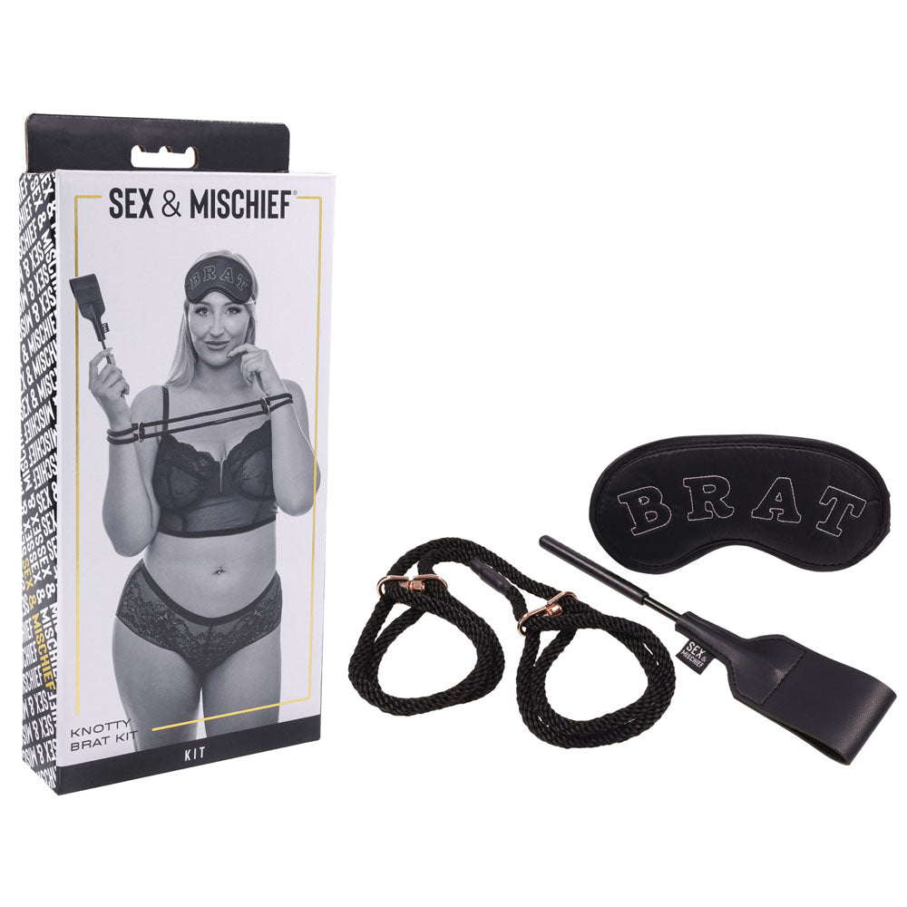 Sex & Mischief Knotty Brat Kit - 3 Piece Set
