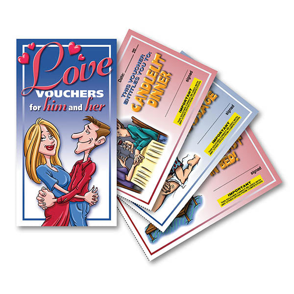 Love Vouchers for Him and Her - 10 Vouchers