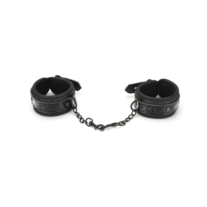 WhipSmart Diamond Hand Cuffs - Black Restraints