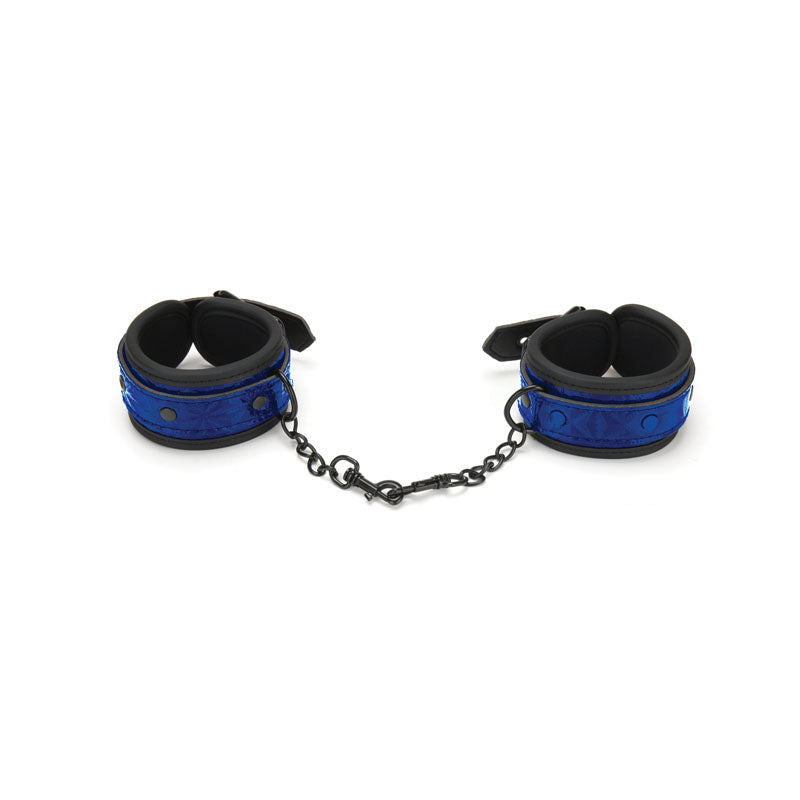 WhipSmart Diamond Hand Cuffs - Blue Restraints