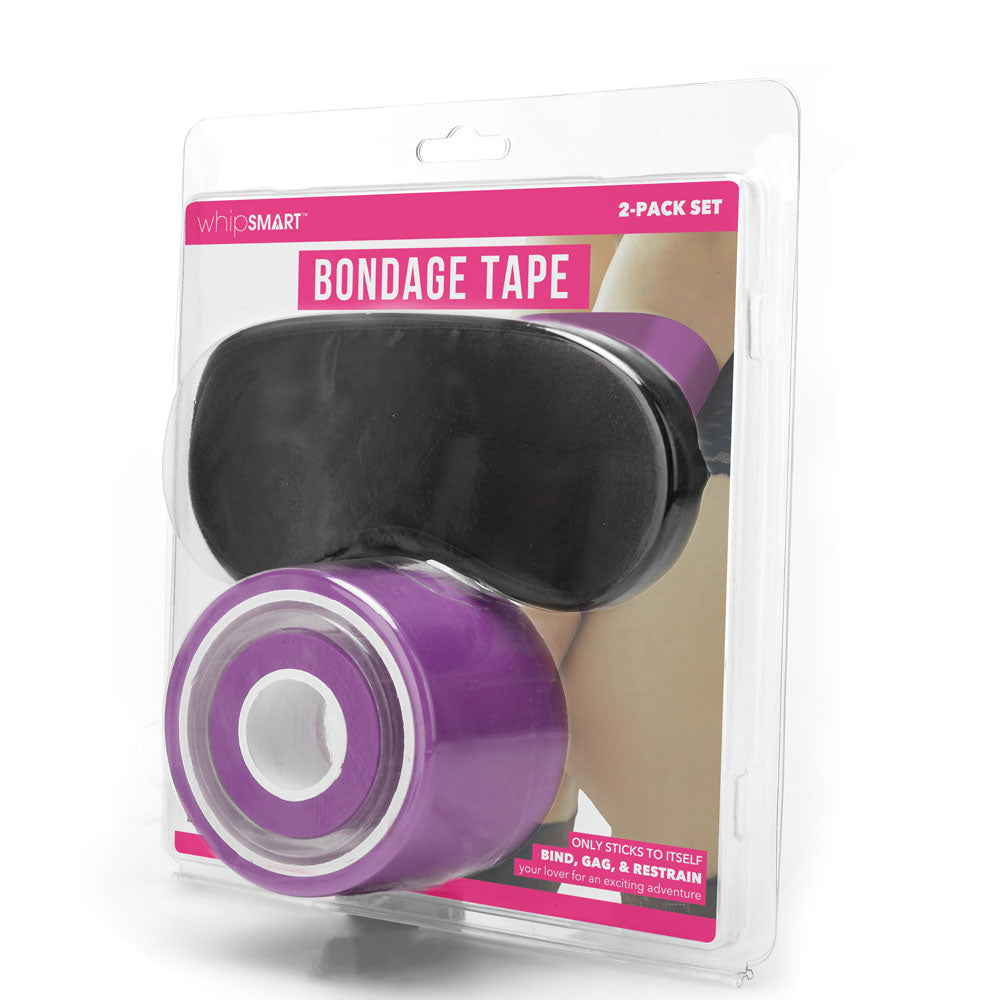 WhipSmart Bondage Tape - 30 Mtrs - Purple (Bonus Eyemask)