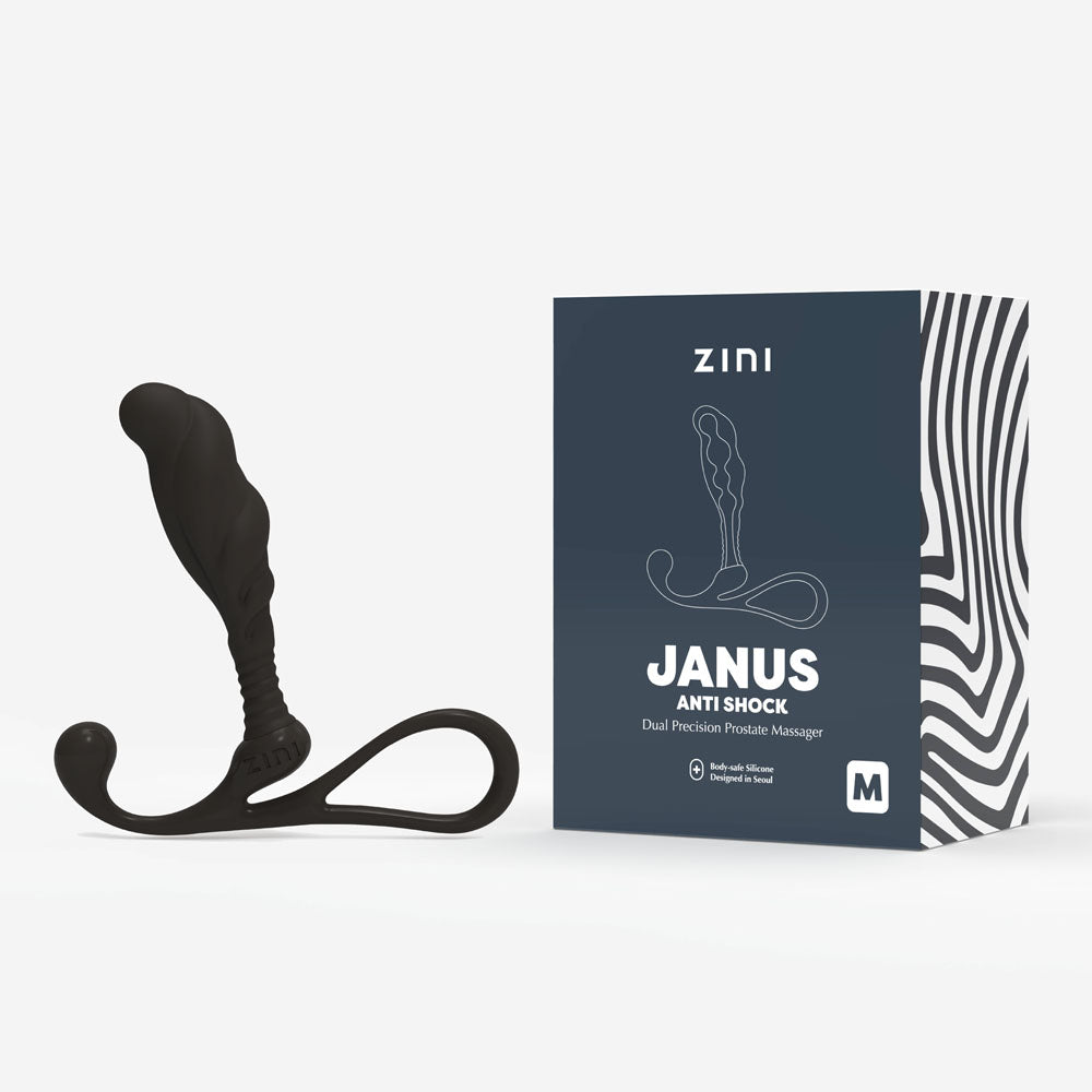 Zini Janus Anti Shock Prostate Massager - Medium - Black