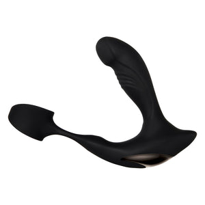 Zero Tolerance Strapped & Tapped - Black Heating Anal Plug with Cock Ring