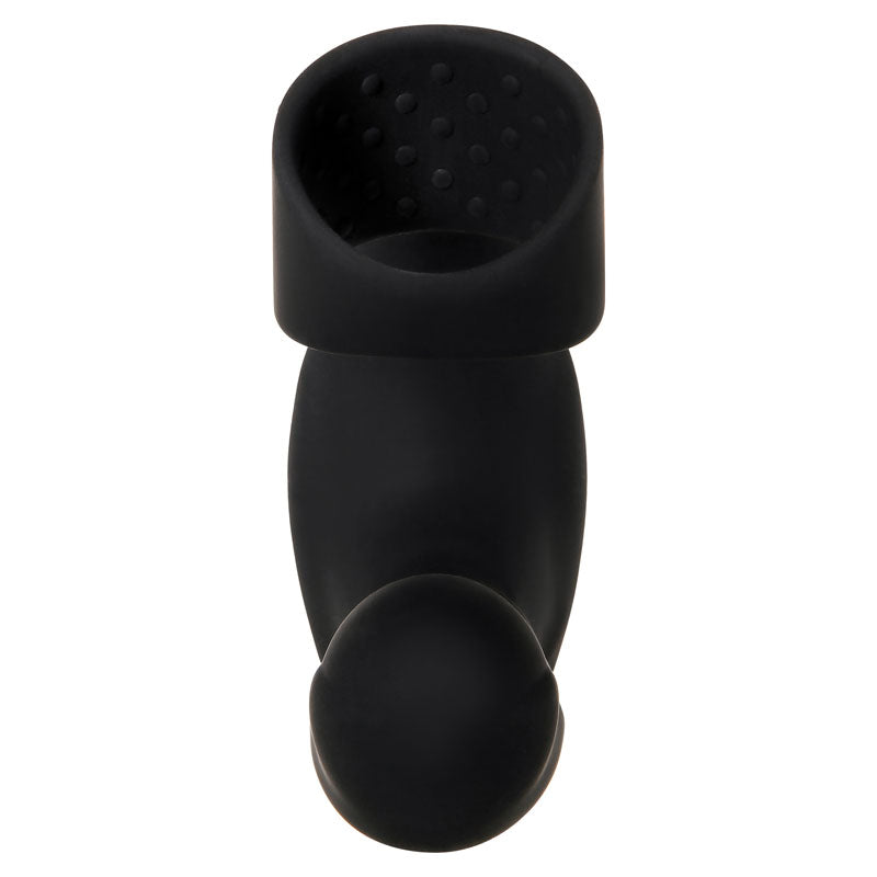 Zero Tolerance Strapped & Tapped - Black Heating Anal Plug with Cock Ring