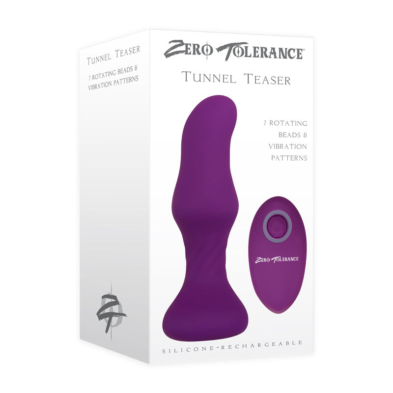 Zero Tolerance Tunnel Teaser - Purple Butt Plug with Remote