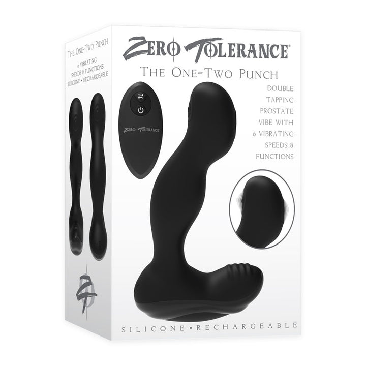 Zero Tolerance The One-Two Punch - Black Prostate Massager