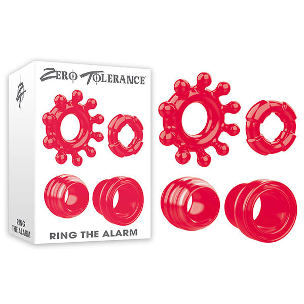 Zero Tolerance Ring Alarm Red Cock Rings