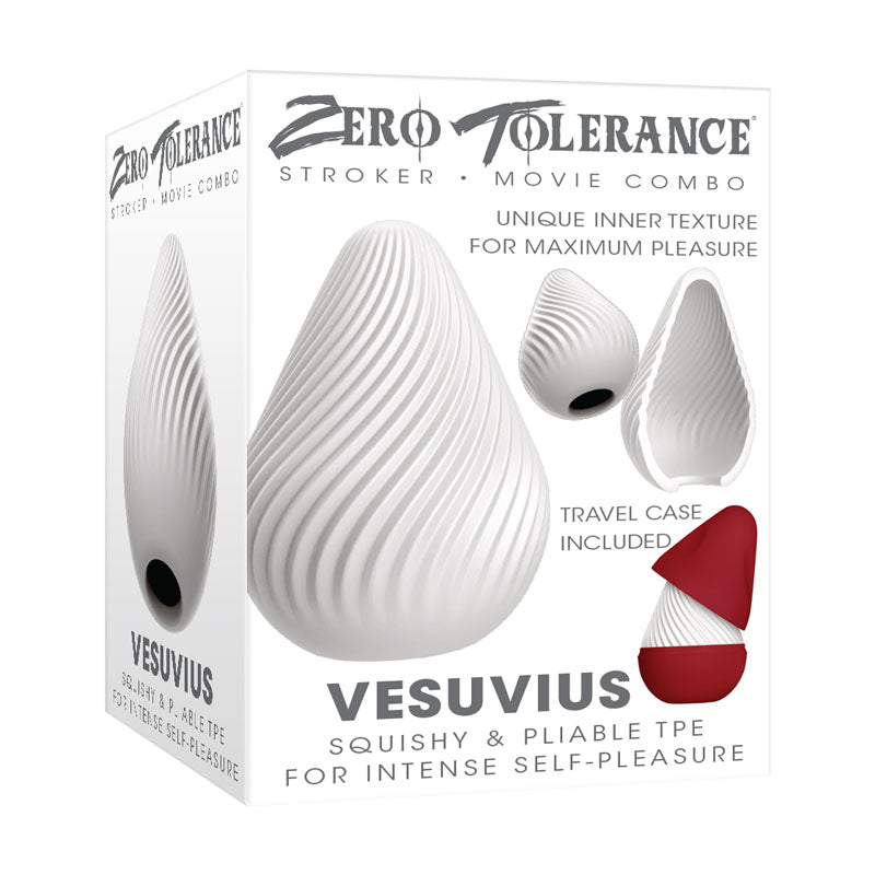 Zero Tolerance Vesuvius - White Mini Stroker Egg