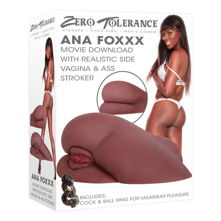 Zero Tolerance Ana Foxxx Side Vagina/Ass Stroker - Brown