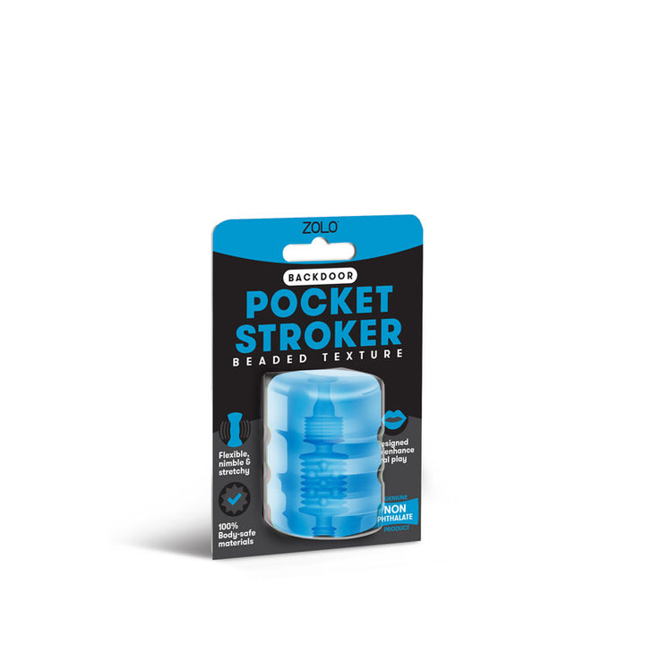 Zolo Backdoor Pocket Stroker - Blue