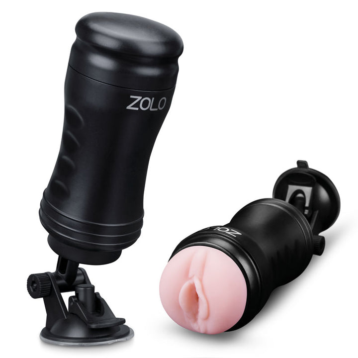 Zolo Solo Flesh Stroker with Suction Base