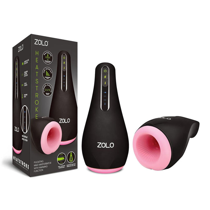 Zolo Heatstroke - Black - Pulsating & Warming Masturbator