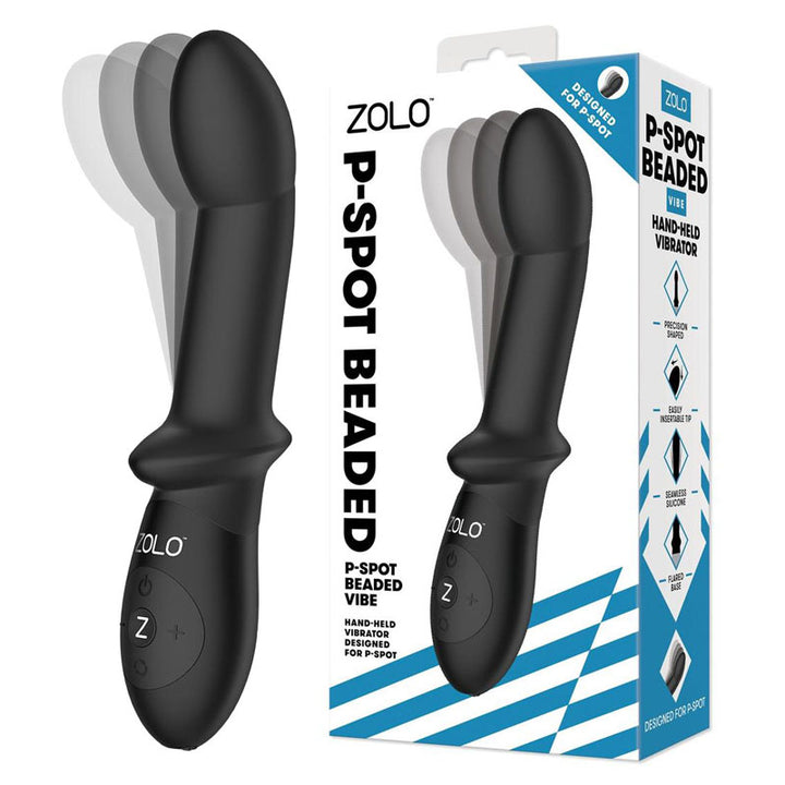 Zolo P-Spot Beaded - Black - Prostate Massager