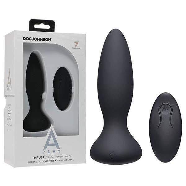 A-Play Thrust Adventurous Rechargeable Black Anal Plug