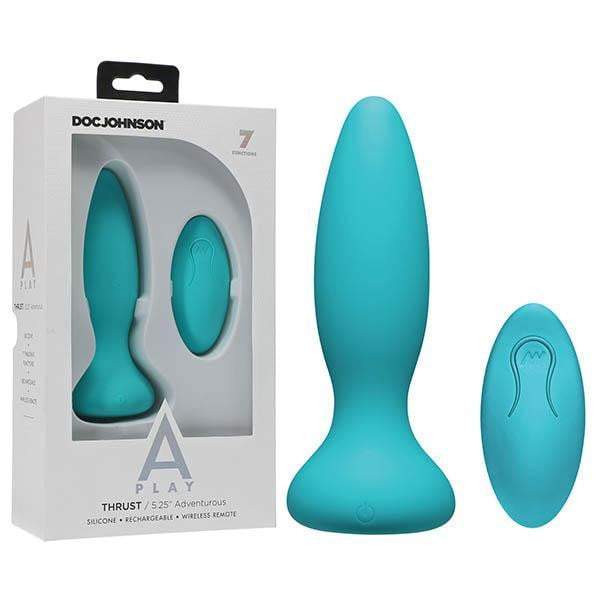 A-Play Thrust Adventurous Rechargeable Teal Anal Plug
