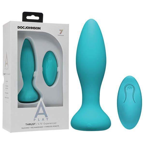 A-Play Thrust Experienced Rechargeable Teal Anal Plug