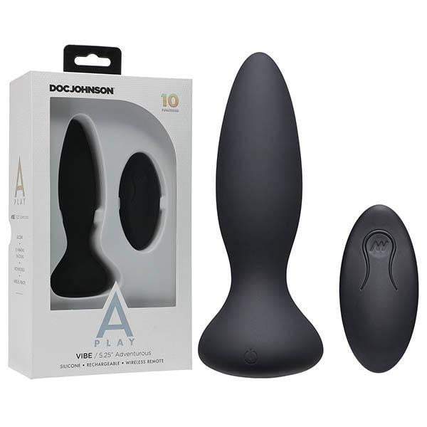 A-Play Vibe Adventurous Rechargeable Black Anal Plug