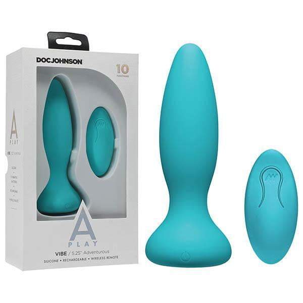 A-Play Vibe Adventurous Rechargeable Teal Anal Plug
