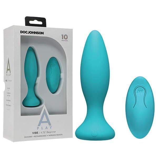 A-Play Vibe Beginner Rechargeable Teal Anal Plug
