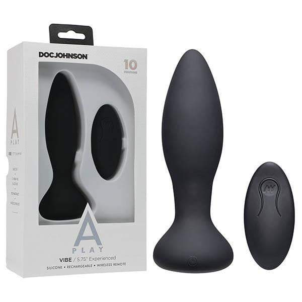 A-Play Vibe Experienced Rechargeable Black Anal Plug