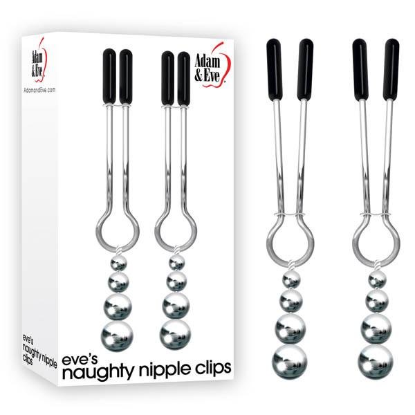 Adam & Eve Eve's Naughty Nipple Clips - Set of 2